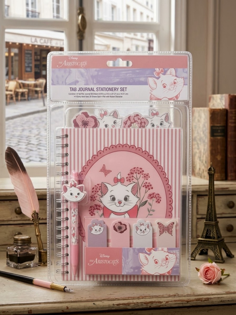 Disneys Marie Aristocats Tab Journal Stationery Set